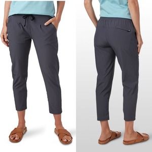 Backcountry Pants Womens Medium Gray On the Go Ankle Cropped Active Casual Hike